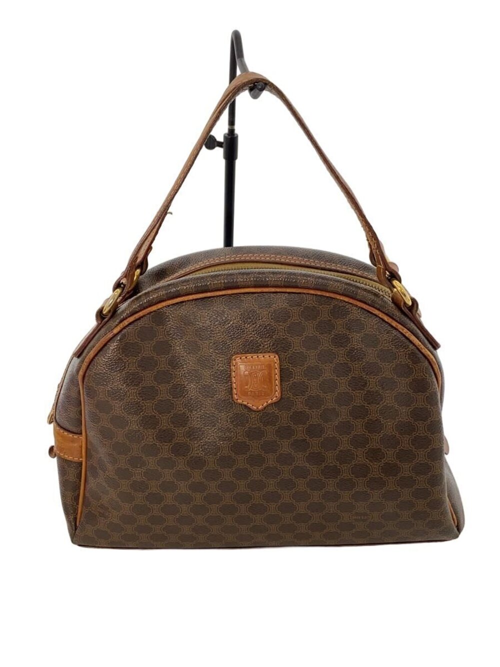 Celine Handbag bottom studs Macadam Leather Brown